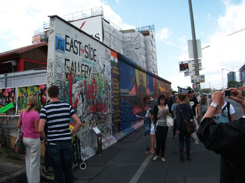 East Side Gallery na Berlínské zdi